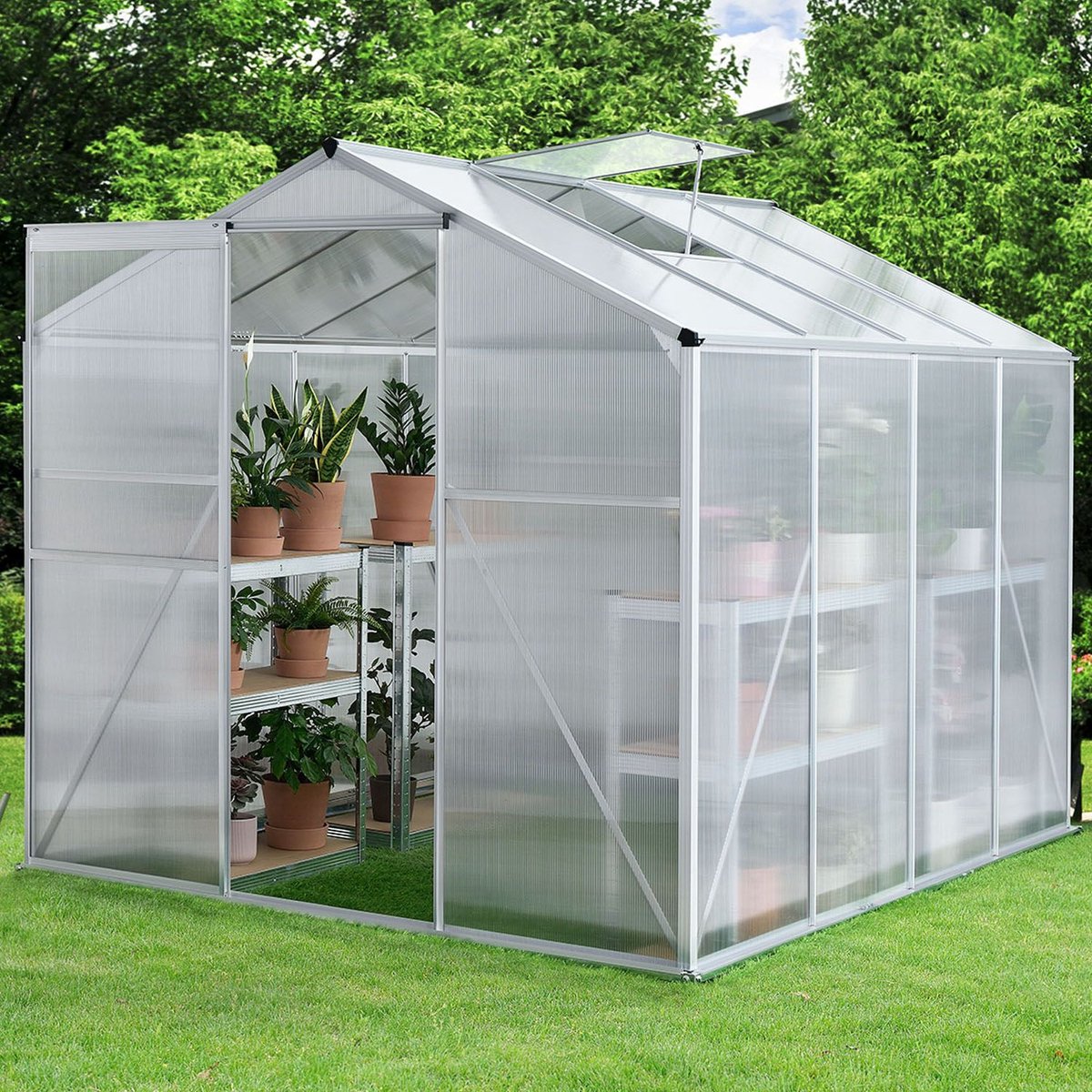 Aluminium Broeikas / Kweekkas- kweekkas - GH250F1 - 4,75m² tuinkas