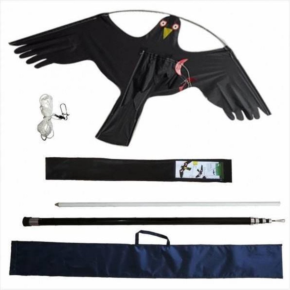 Flying Hawk vogelverschrikker 7 meter set