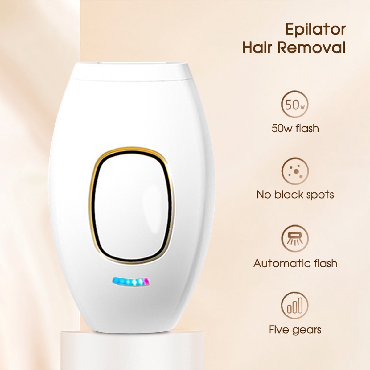 Laser Ontharingsapparaat Incl. Scheermes & UV-Zonnebril - Epileerapparaat Dames - Epilator - IPL Ontharingsapparaten - Roze