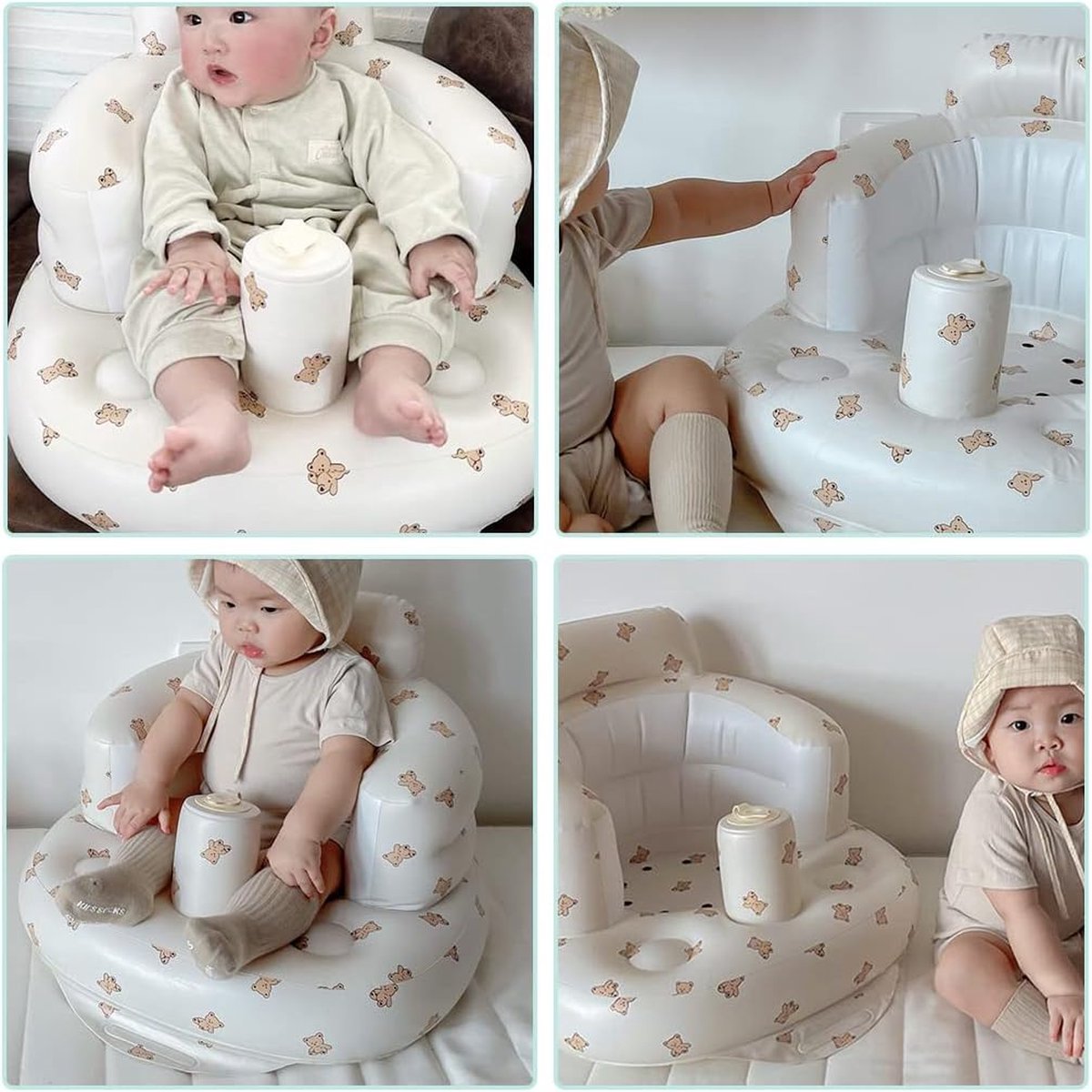 Opblaasbare Stoel Baby - Opblaasbare Babystoel - Stoel Baby - Baby Zwemstoel