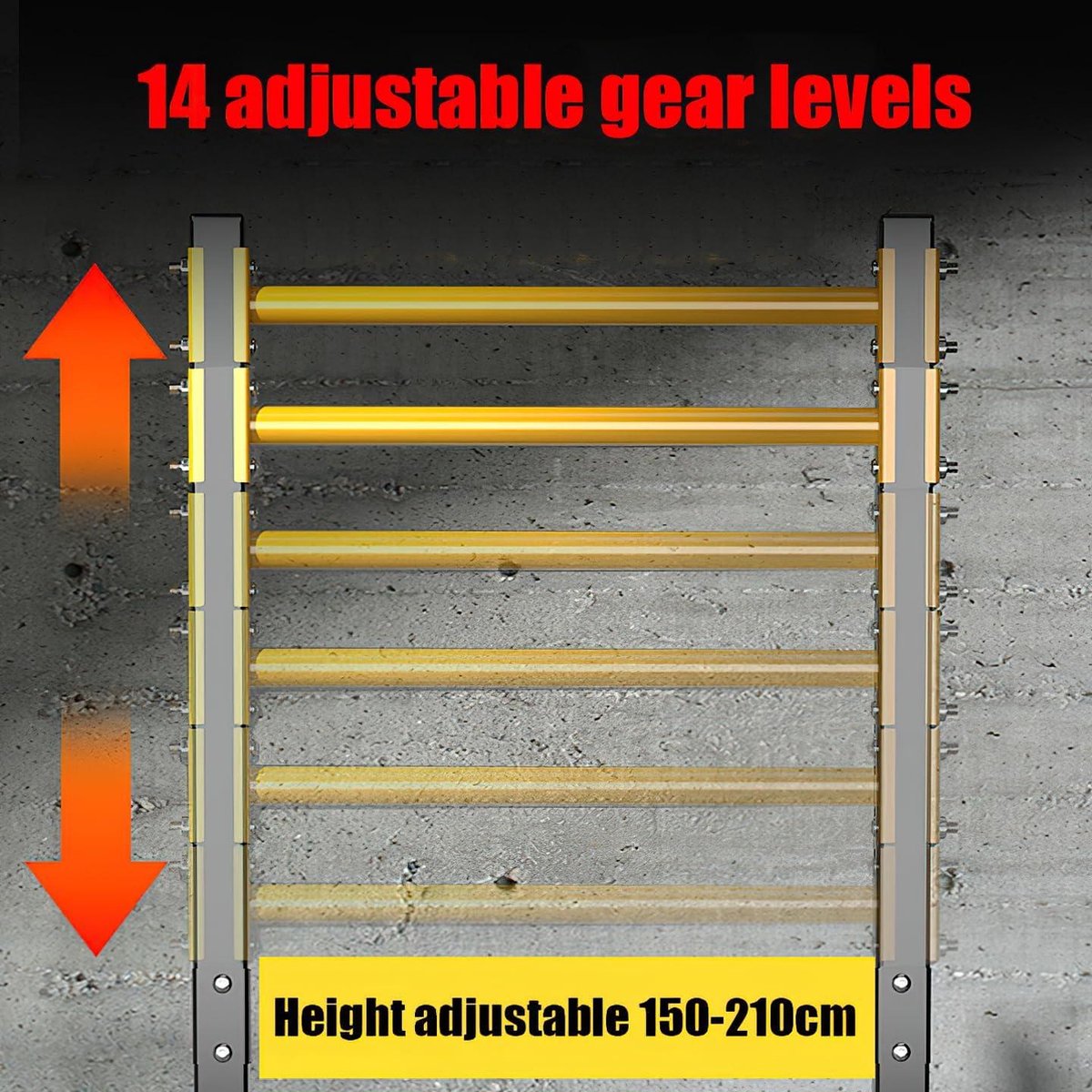 Pull-up station Vrijstaand - Pull-up Bar Gym Apparatuur voor Thuis - Draagvermogen 200kg Pull-up station