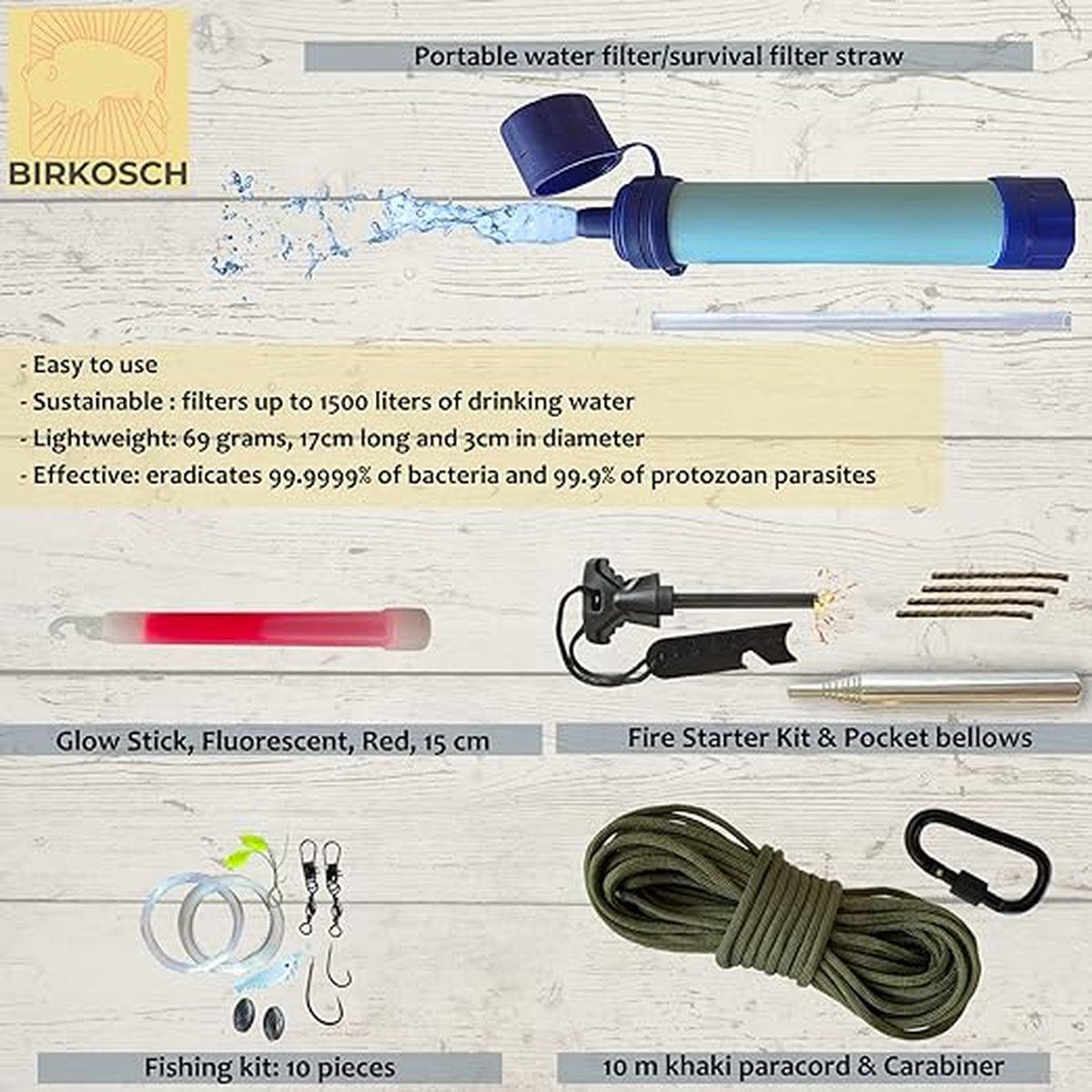 Overlevingsset - EHBO-set - Militaire Gereedschappen - Multifunctionele Kampeerset - Survivalset - Eerste Hulp