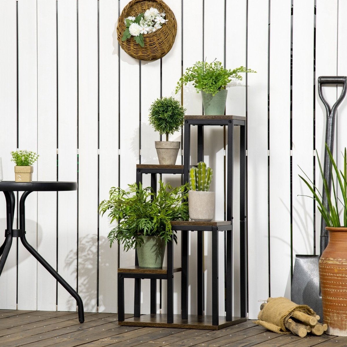Plant Stand - Flower Stand - Flower Table - Plant Table - Plant Column - Plant Rack - 40 cm x 40 cm x 81 cm