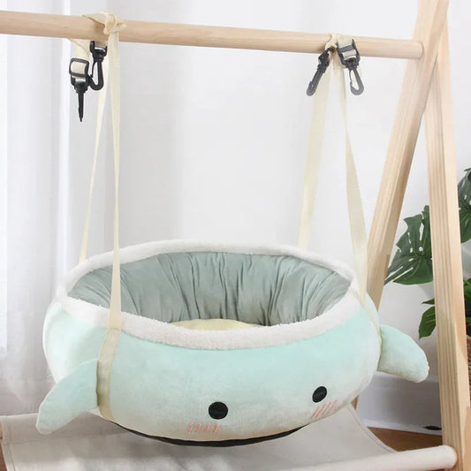 Hangende Kattenhangmat - Warm Pluche PP Katoen Bed voor Katten en Honden, Multifunctioneel, M-40x40cm - Kattenbed, Huisdierenhangmat, Warm Kattenhuis