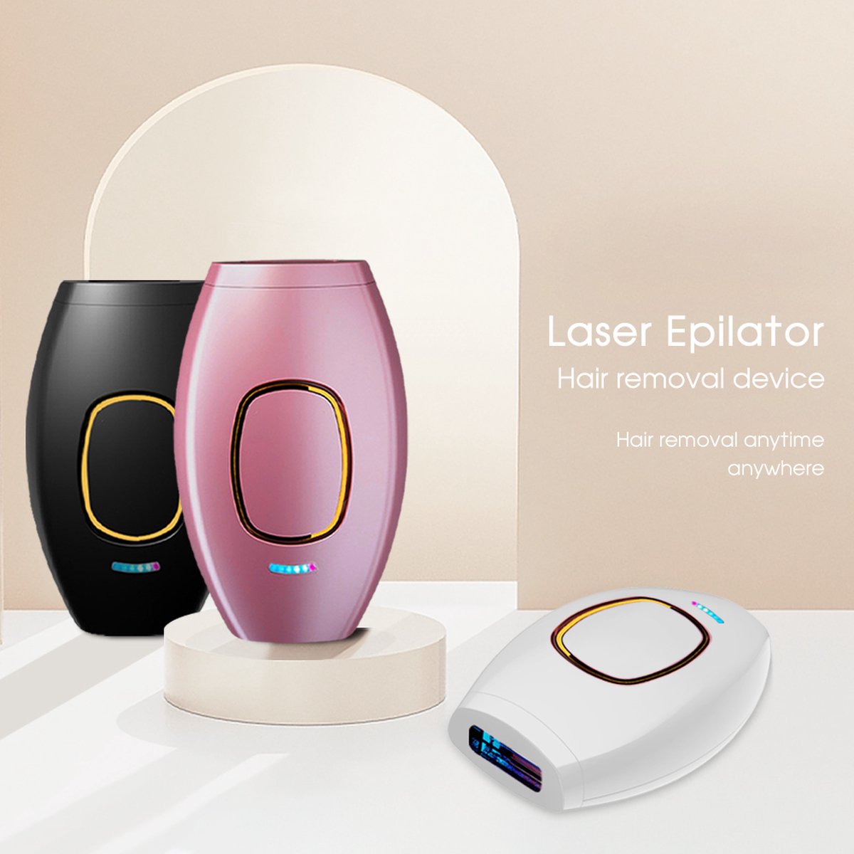 Laser Ontharingsapparaat Incl. Scheermes & UV-Zonnebril - Epileerapparaat Dames - Epilator - IPL Ontharingsapparaten - Roze