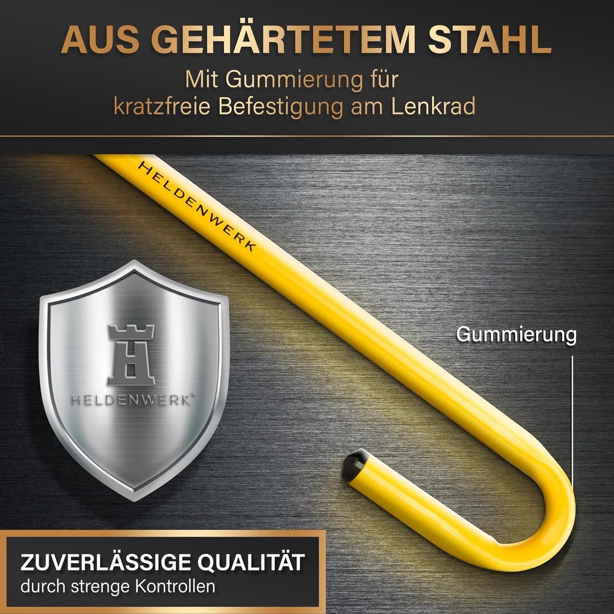 Stuurslot Auto voor Diefstalbeveiliging - Stuurwielklem universele pasvorm - Beste Stuurslot voor Auto's