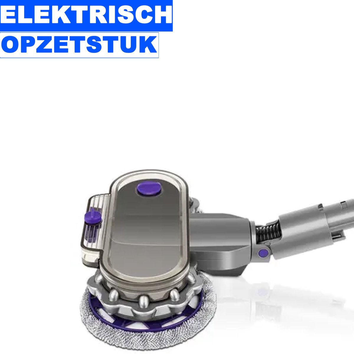 Elektrische Dweil geschikt voor Dyson Steelstofzuiger - Mondstuk Accessoires Opzetstuk & Dweilsysteem voor V7 / V8 / V10 / V11 series - Vloerwisser en Vloermop - Nat & Droog - Inclusief 6 dweilmops