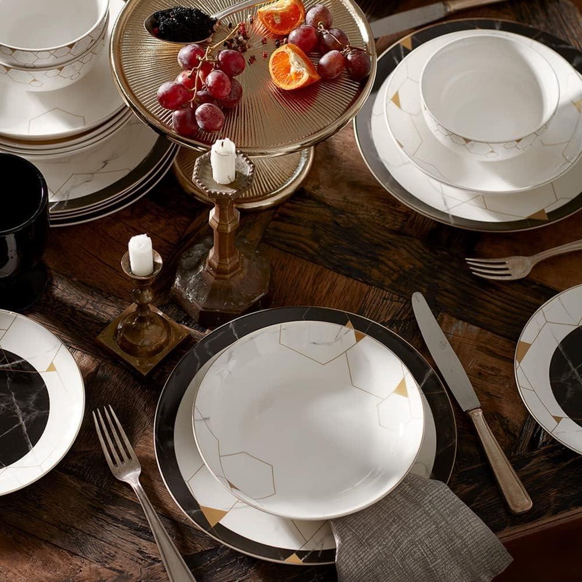 Gem tableware for 6 people 24-piece - Karaca plate set