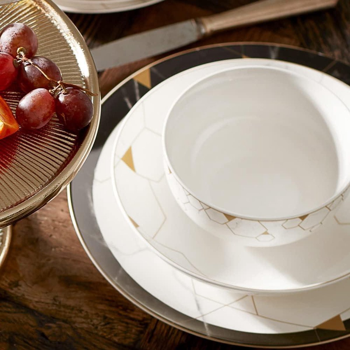 Gem tableware for 6 people 24-piece - Karaca plate set