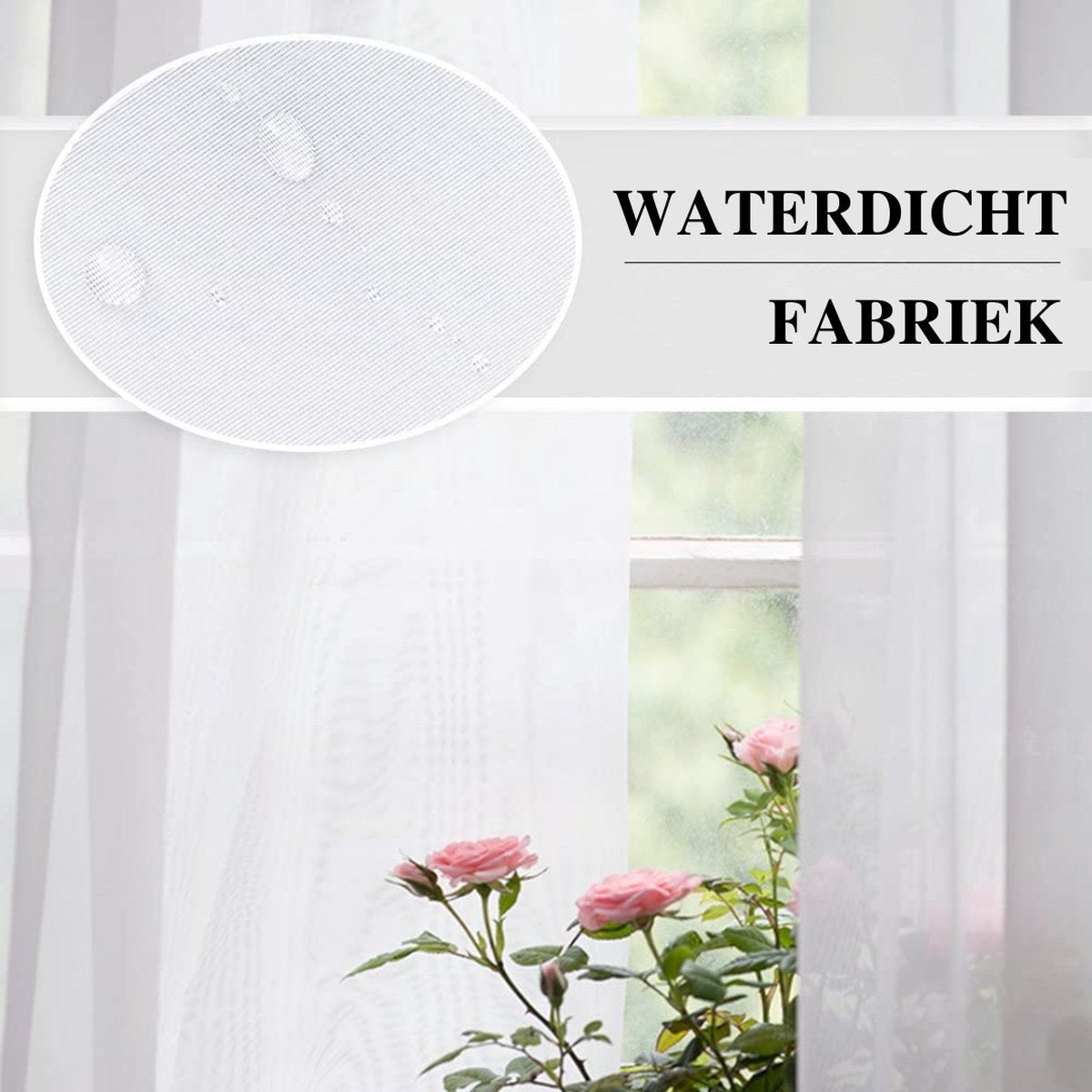 Outdoor Curtain - Garden Decoration - Outdoor Curtain - Waterproof - Weatherproof - Outdoor Curtains - Garden - Gazebo - Pergola - Balcony - 213 x 137 cm