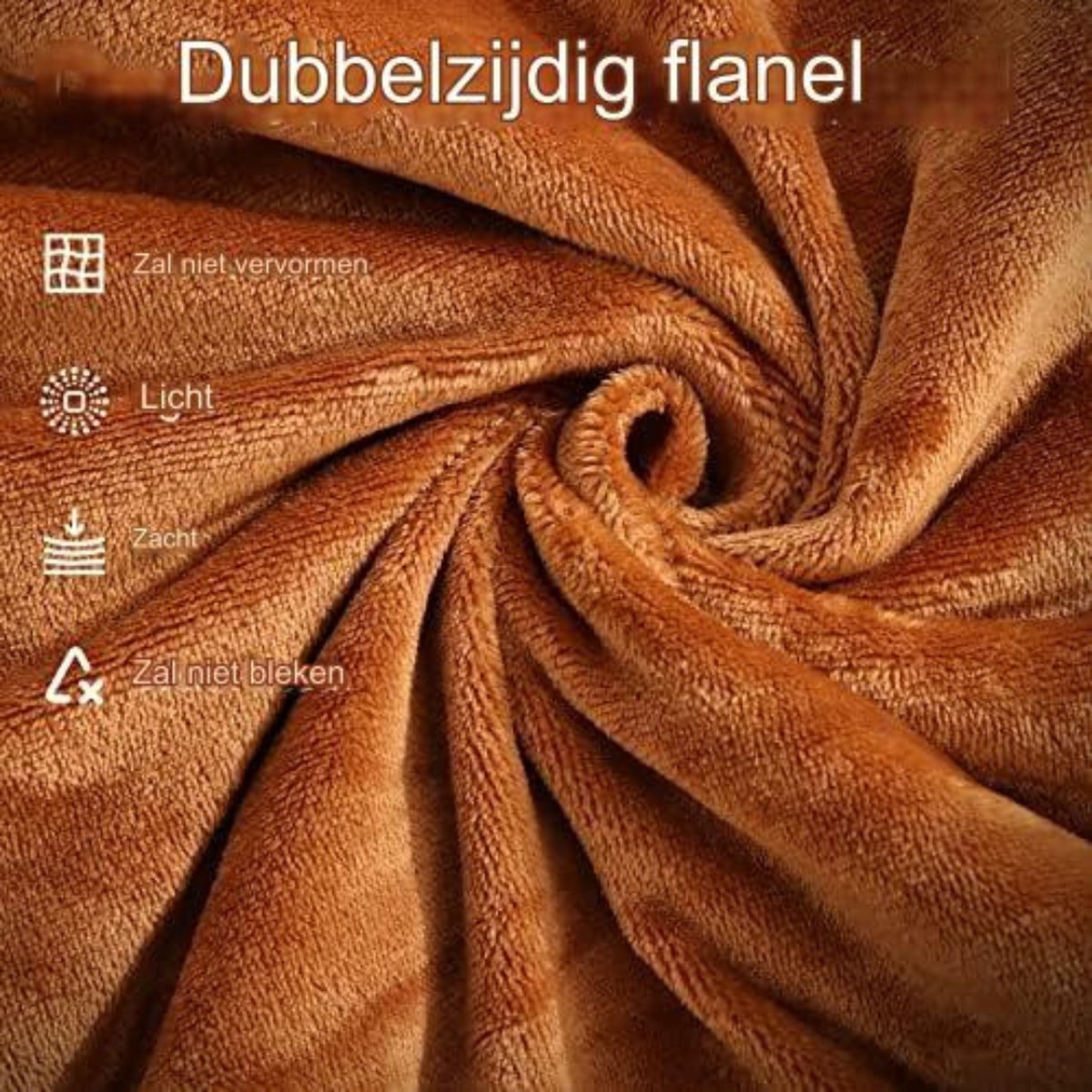 Draadloze Warmtedeken - Draadloze Deken - Draadloze Warmtedeken - Kastanjebruin