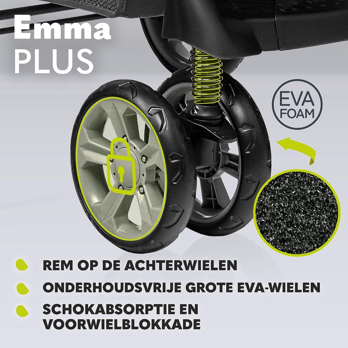 Lichtgewicht buggy tot 15 kg, kinderwagen van ca. 6 maanden tot ca. 3 jaar, wandelwagen met 5-punts veiligheidsgordels, rugleuningverstelling tot ligpositie, snel opvouwsysteem