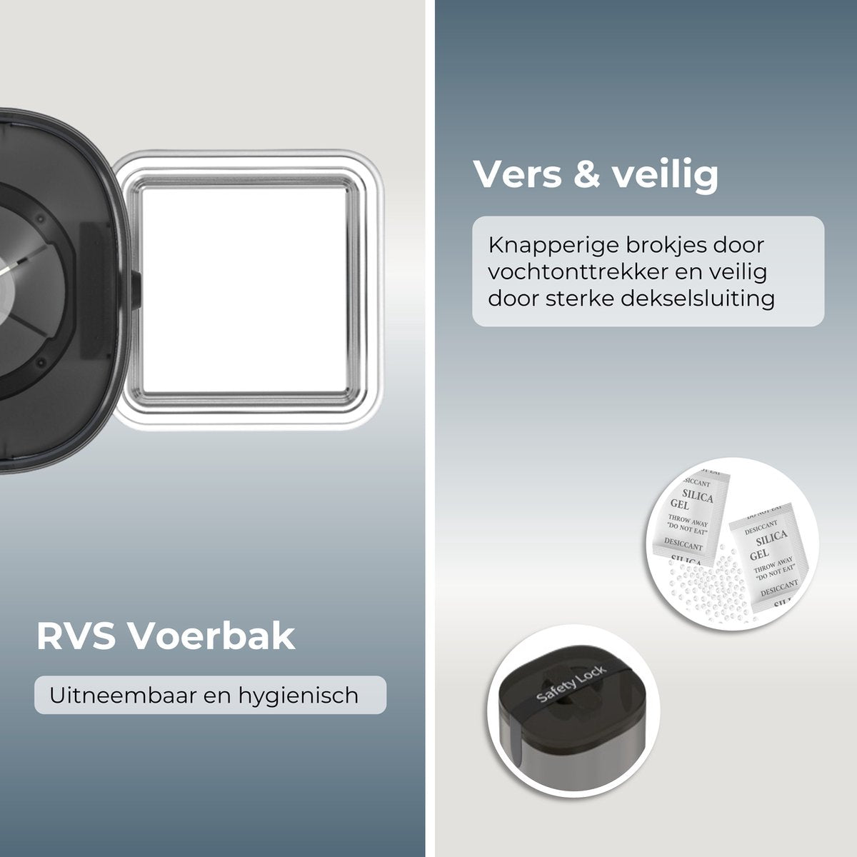 CatElite® - Automatische Voerbak Kat - Dual WiFi 5Ghz & 2.4Ghz - Voerautomaat met Smart App - 6L Voerdispenser RVS - Zwart - Incl. E-book