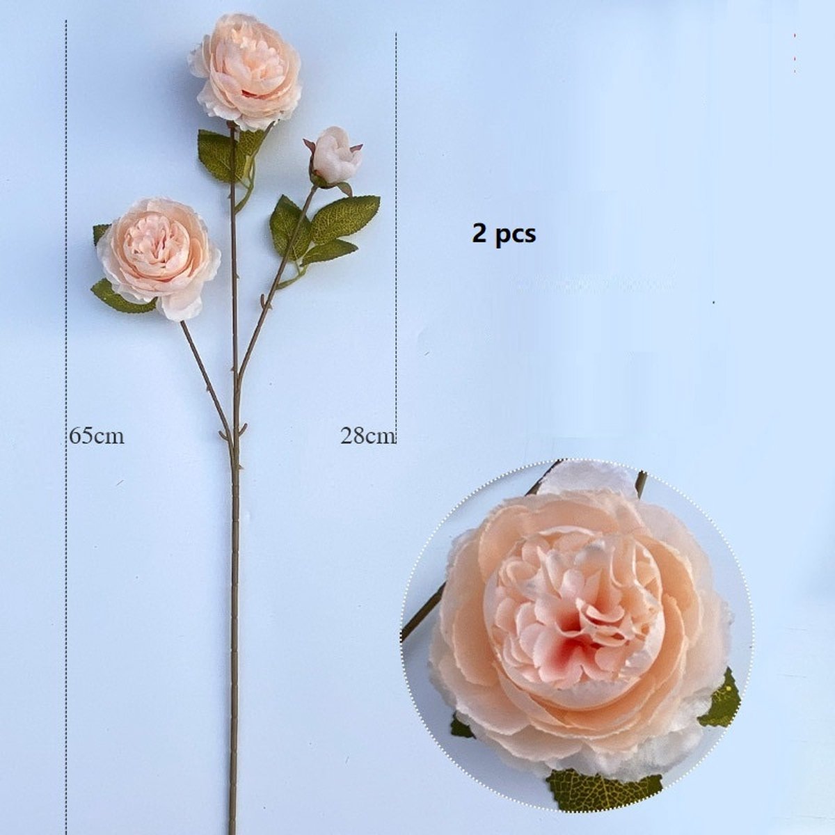 Silk Bouquet - 50-115 cm high - 15 stems - DIY bouquet - all artificial flowers delivered loose - Spring - multi color - Artificial flowers - fake flowers - artificial plants