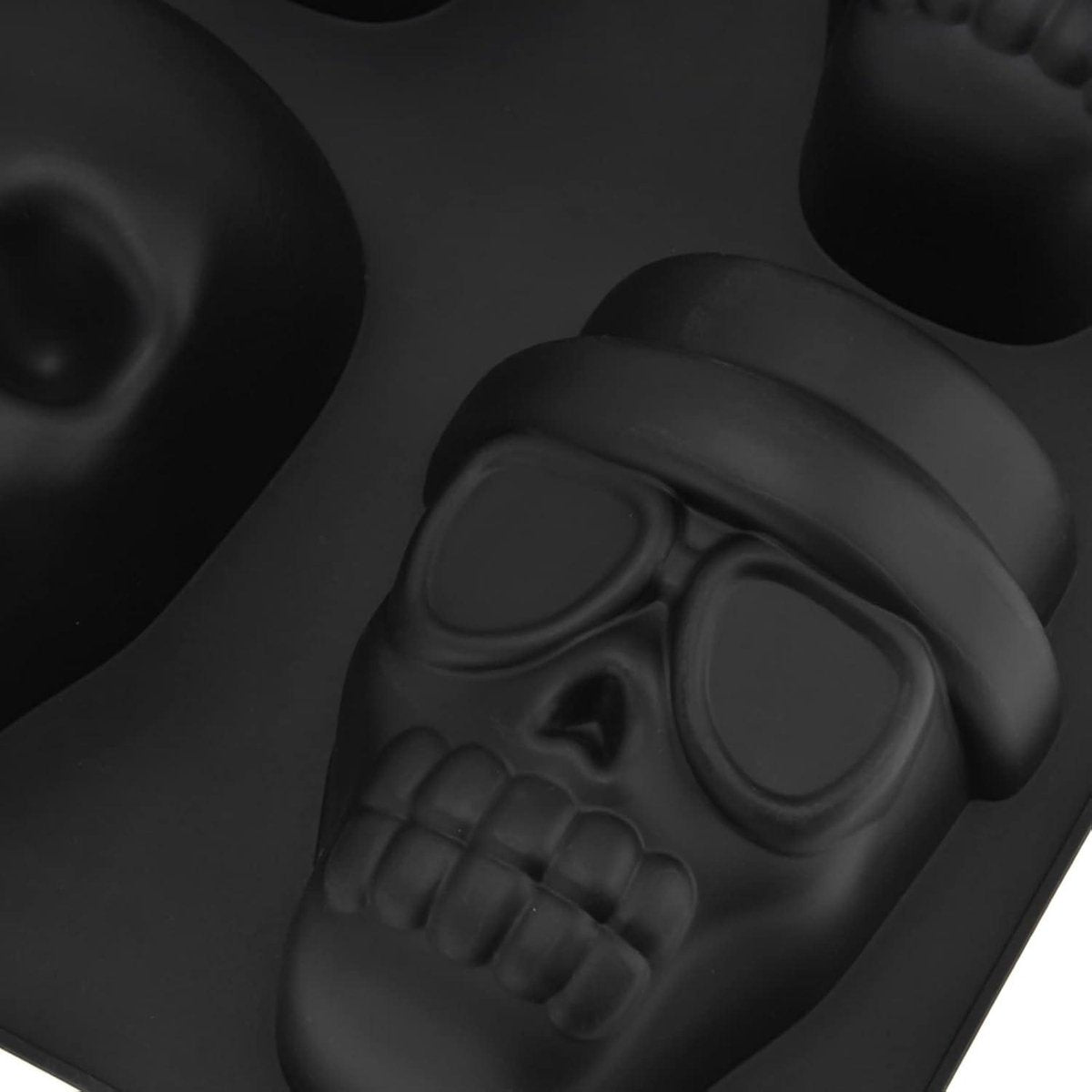 Haunted Skull Siliconen Antiaanbak Chocoladevorm - Bakvormen voor Gummis, Chocolade voor Halloween en Verjaardagsfeestjes