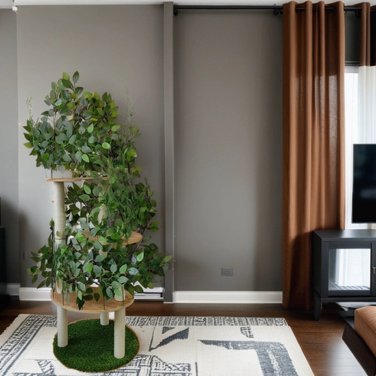 Cat Tree - With Interchangeable Leaves - Different Levels