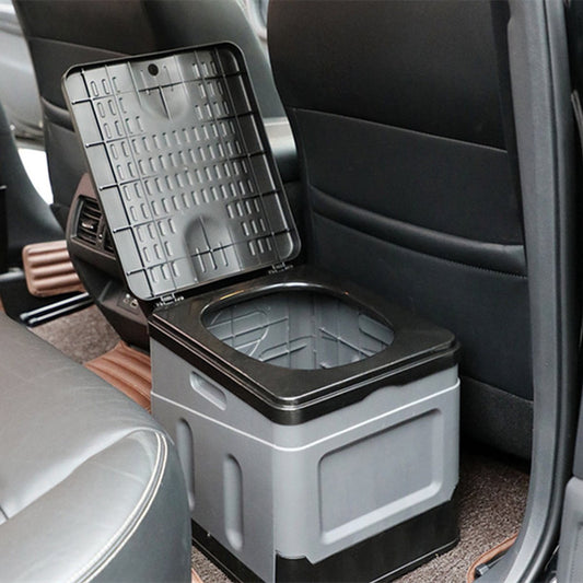 Folding toilet - Camping Toilet - gray (including 12 sets of accessories)