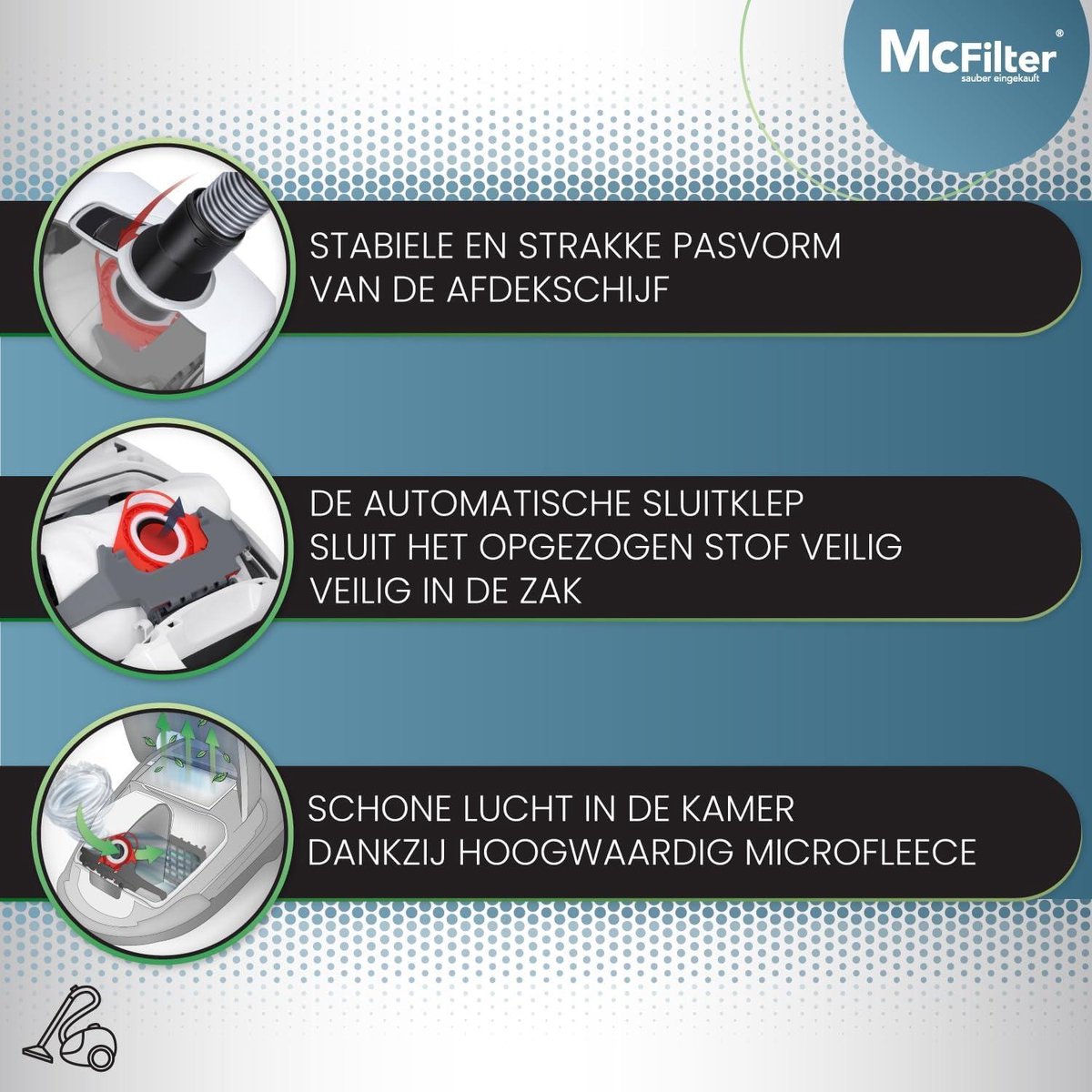 16 stofzakken Miele FJM stofzuigers - Tango Plus S381 S771 - 5-laags - stofzak incl. 8 filters met automatische stofafdichting - MAXI BOX