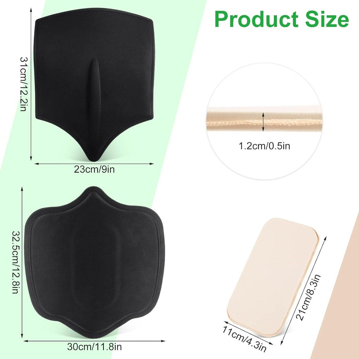 Abdominal Board Kit - Waist and Belly Shaping Board - 4 Pieces - Soft and Nicely Fitting foam board