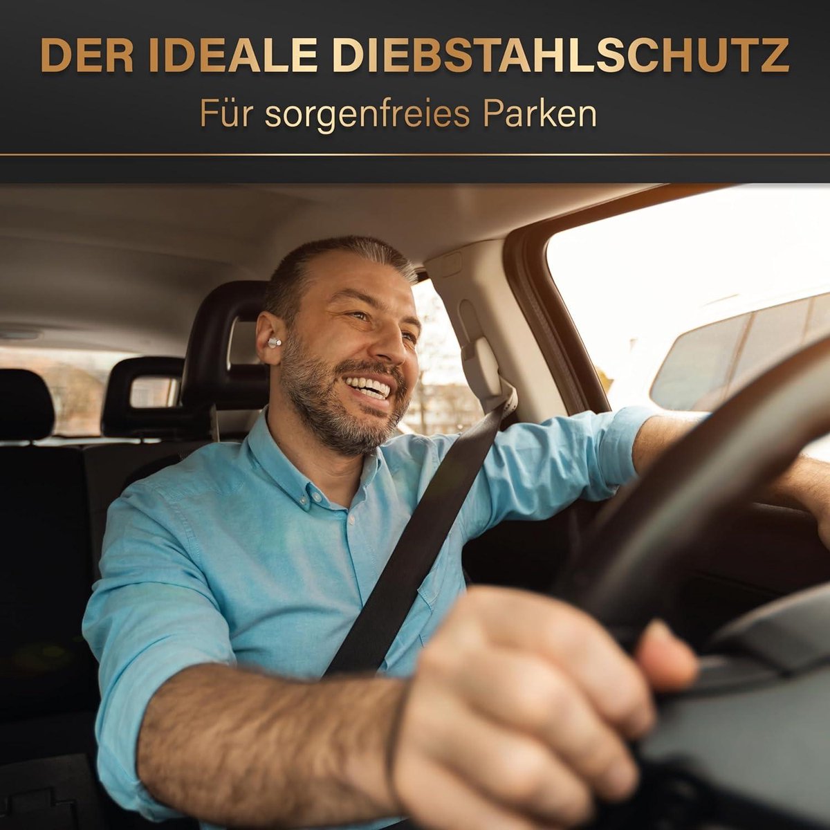 Stuurslot Auto voor Diefstalbeveiliging - Stuurwielklem universele pasvorm - Beste Stuurslot voor Auto's