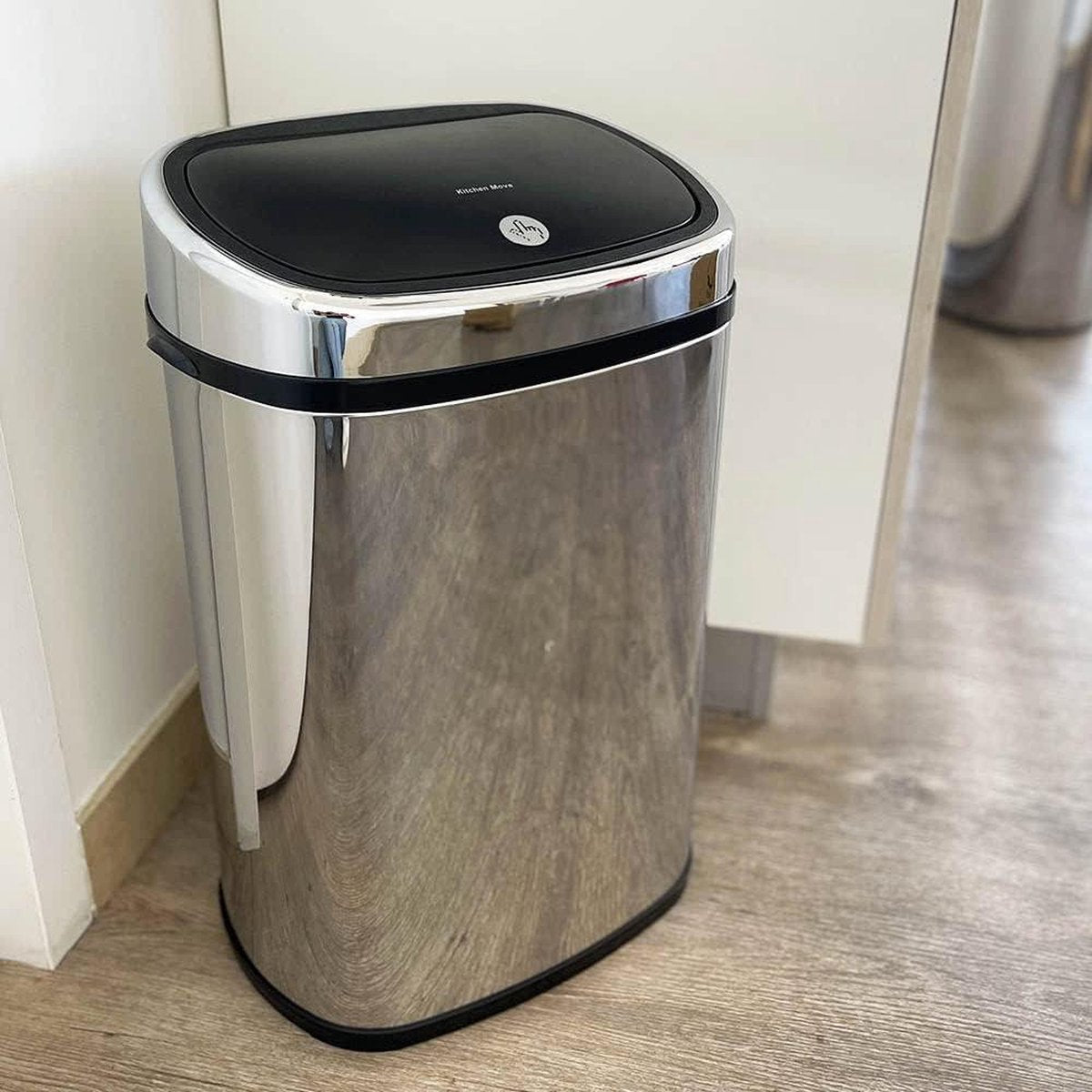 Poubelle 60L CITY Inox - One Touch Afvalbak met Sensor vuilnisbak 60 liter