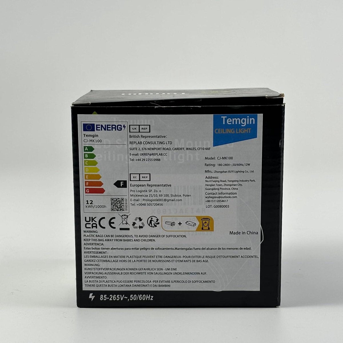 Badkamer Plafondlamp - Badkamerlamp Plafond IP65 Opbouw LED 12W 3000K Warm Wit Ø10cm Aluminium IP65 Badkamerlamp