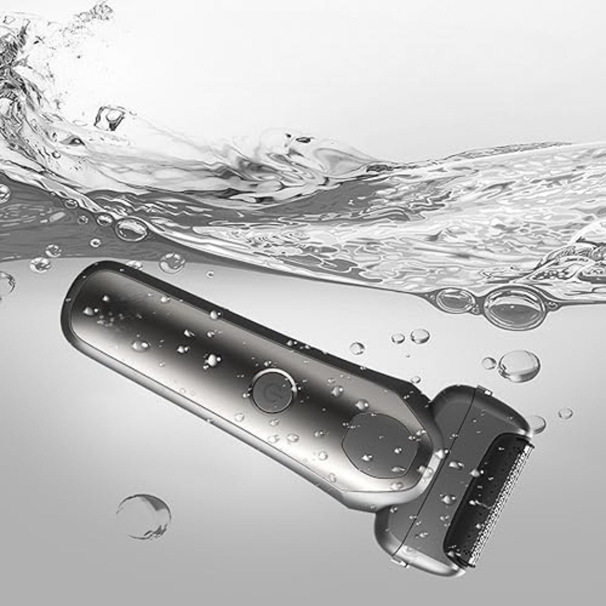 Bodygroomer Mannen - Bodytrimmer Heren - Bodyshaver Mannen - Lichaamsgroomer - 360° Flex - Waterdicht - LED-scherm - Grijs