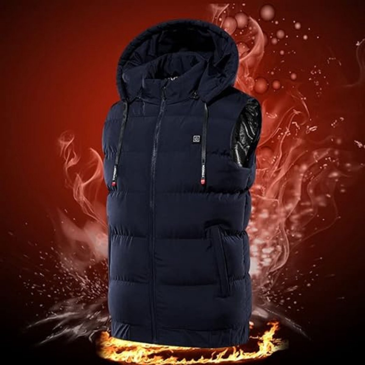 Xerolax Verwarmde Bodywarmer - Heated Vest - Elektrische Bodywarmer - Waterafstotend - Comfortabel - Oplaadbaar - Maat L - Blauw