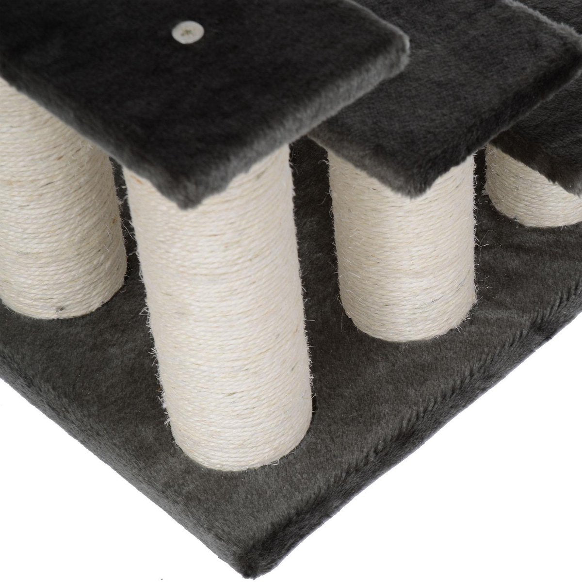 Huisdier trapje met 3 treden grijs 45 x 35 x 34cm