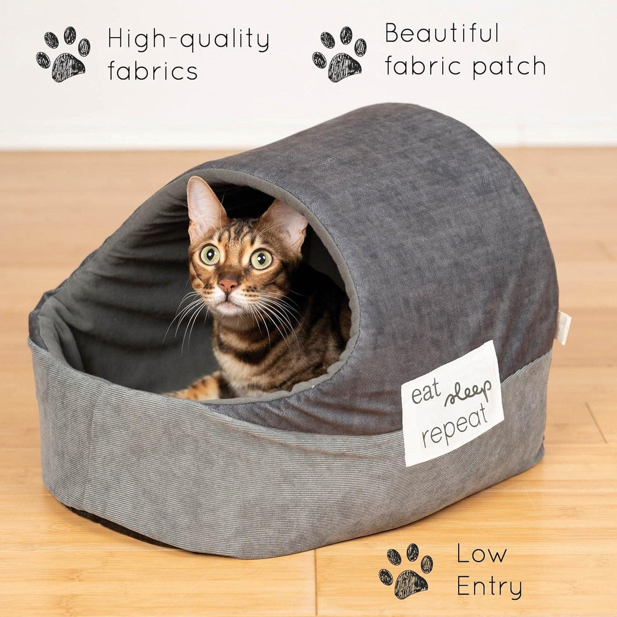 Kattenmand behaaglijk warm grote katten - kattenmand binnen hondenmand kattenbed hondenmand knuffelhol slaapbed hol iglo kat