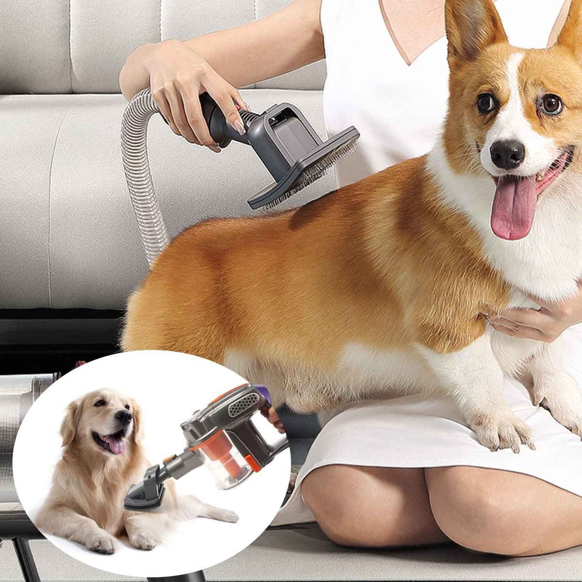 Dyson hondenborstel stofzuigeropzetstuk 3 stuks hondenborstels - huisdierverzorging - Dyson Pet Grooming Kit stofzuiger huisdierenborstel - Dyson opzetstuk