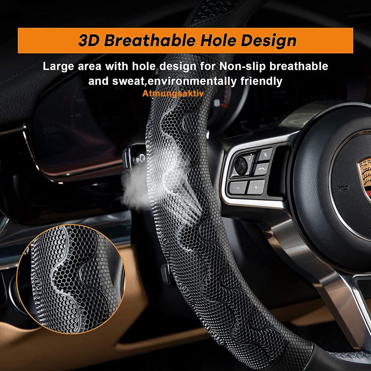 Stuurhoes – Universeel – Steering Wheel Cover – Premium Kwaliteit – Auto Accessoires