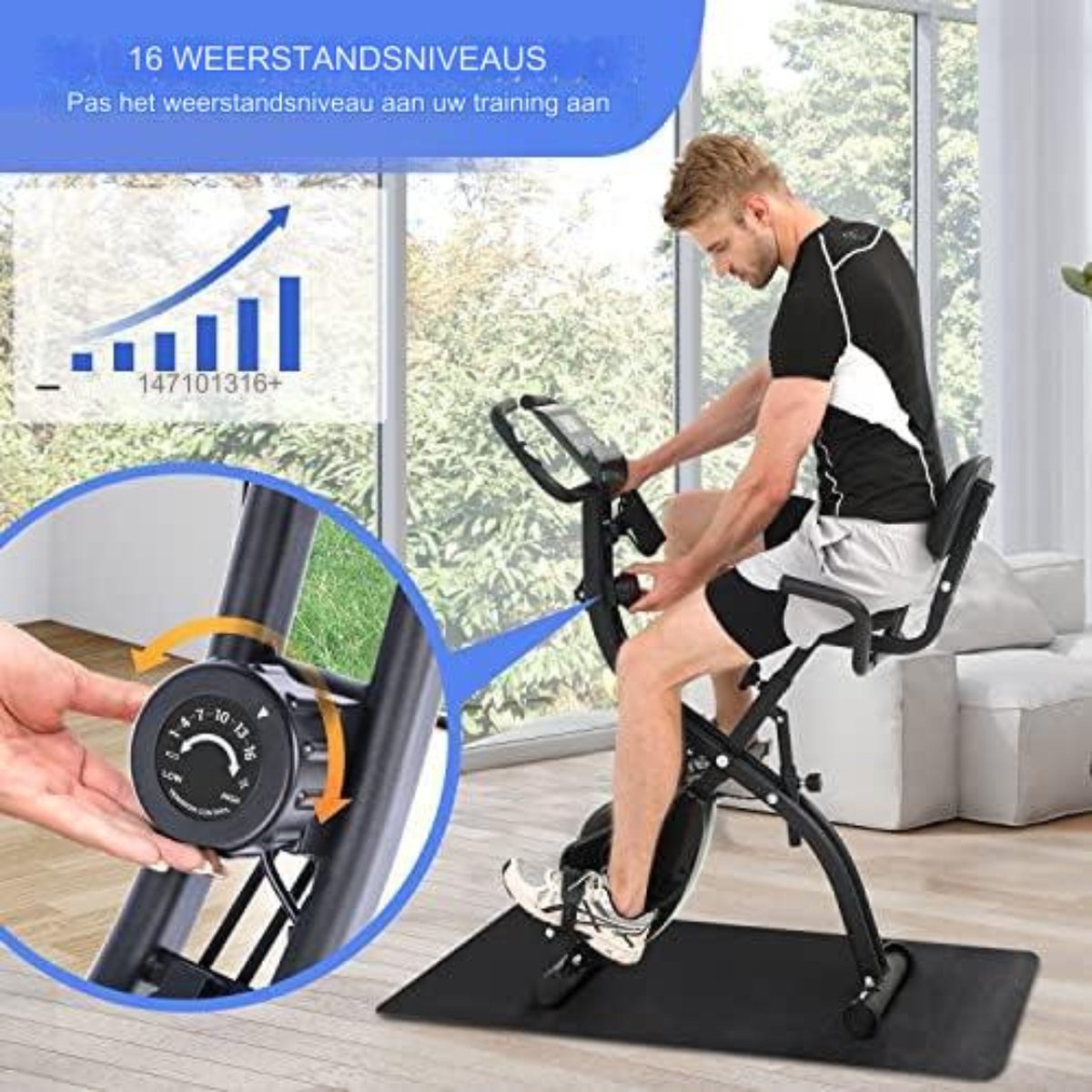 Hometrainer voor ouderen - Hometrainer fiets - Hometrainer fitness