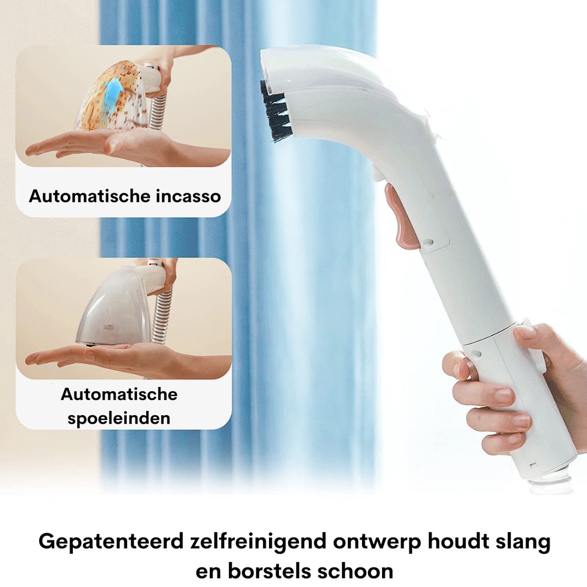Vlekkenreiniger - Vlekken Verwijderaar - Nat- en Droogzuiger - Reinigen - Tapijtreiniger - Banken - Matten - Kussens - Auto's - Nat- en Droogzuiger - Sterke Zuigkracht - Water - Wassen - Ontsmetten - 12000 Pa - 70 dB