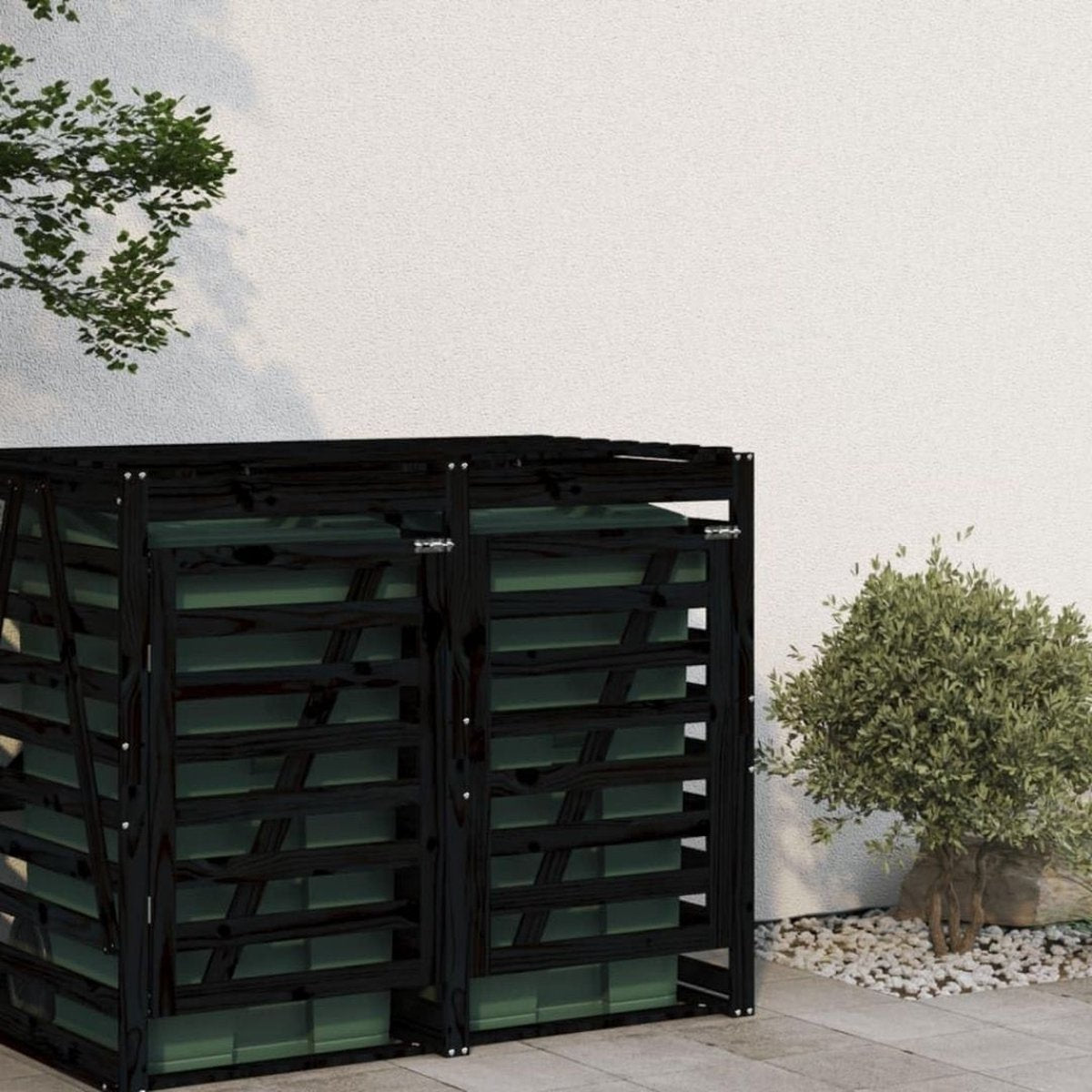 Kliko Ombouw – Containerberging – Enkele Containerkast – Containerombouw - Container Ombouw – Donkerbruin