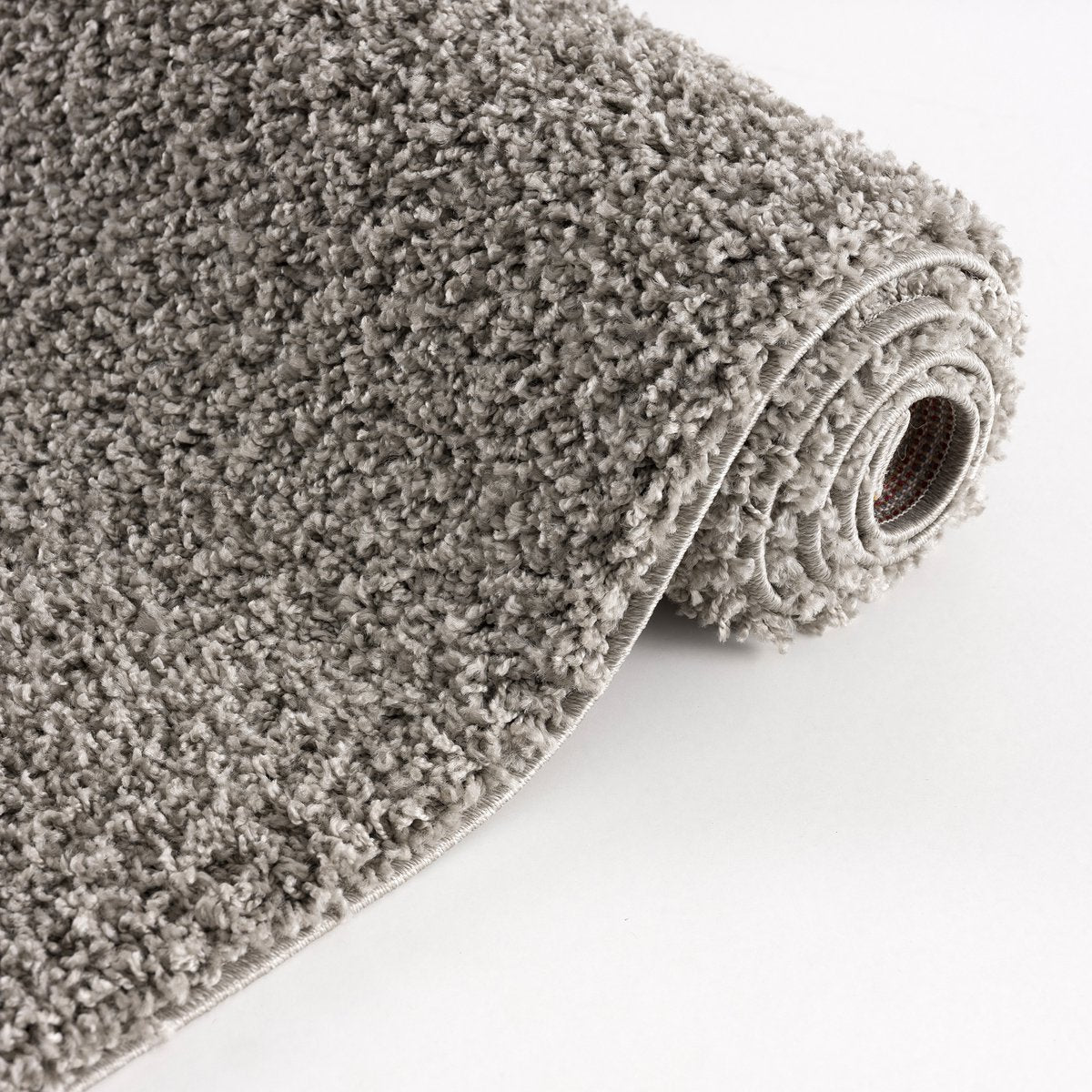 Loca Shaggy Rug Light Grey - 120x170 CM - High Pile Rug - Living Room, Bedroom Carpet