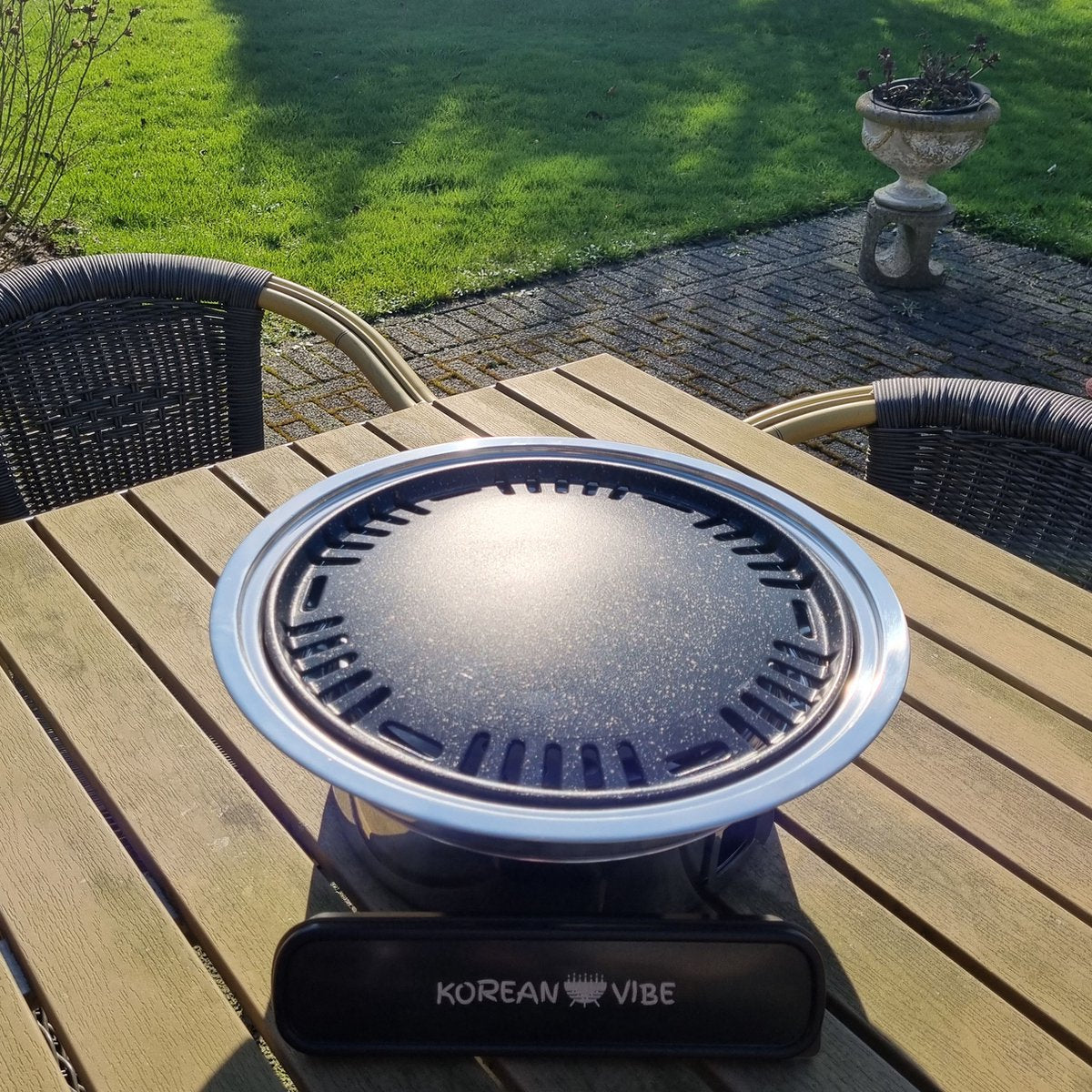 KoreanVibe The big Grill Barbeque - BBQ - Grill - Tafel - Barbecue - Koreaanse BBQ - Houtskool BBQ - Koreaanse Barbecue