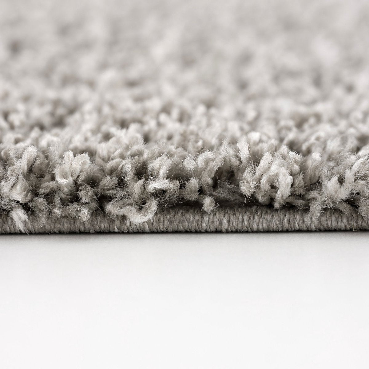 Loca Shaggy Rug Light Grey - 120x170 CM - High Pile Rug - Living Room, Bedroom Carpet