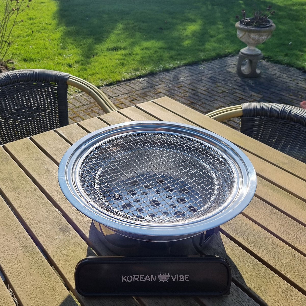 KoreanVibe The big Grill Barbeque - BBQ - Grill - Tafel - Barbecue - Koreaanse BBQ - Houtskool BBQ - Koreaanse Barbecue