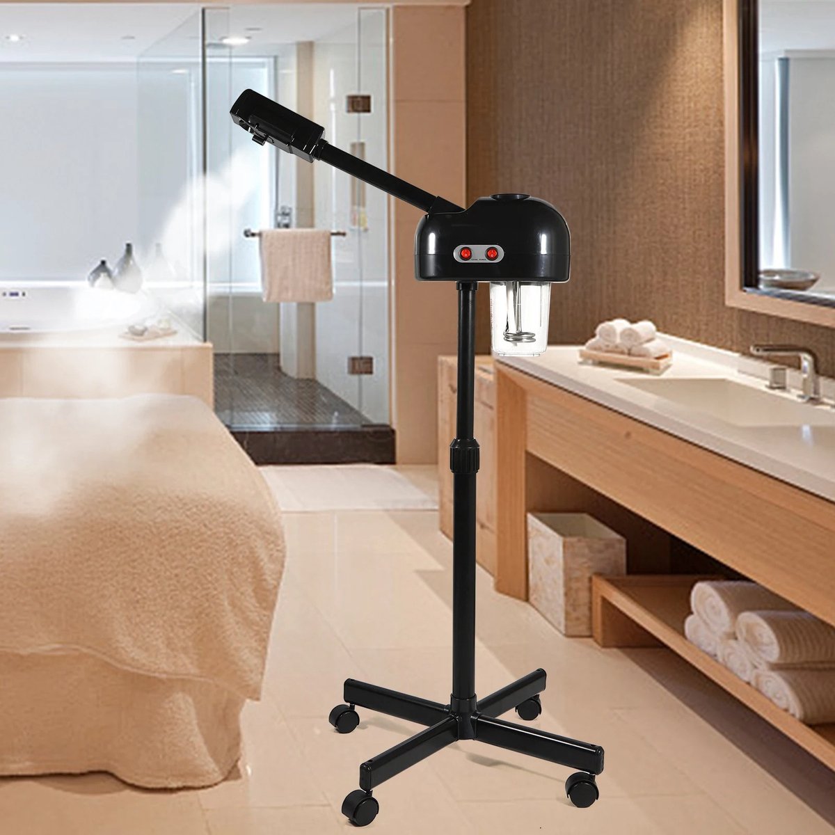 Stoomapparaat - Professionele Stoommachine - Stoommachine voor schoonheidssalon - Zwart - 220v