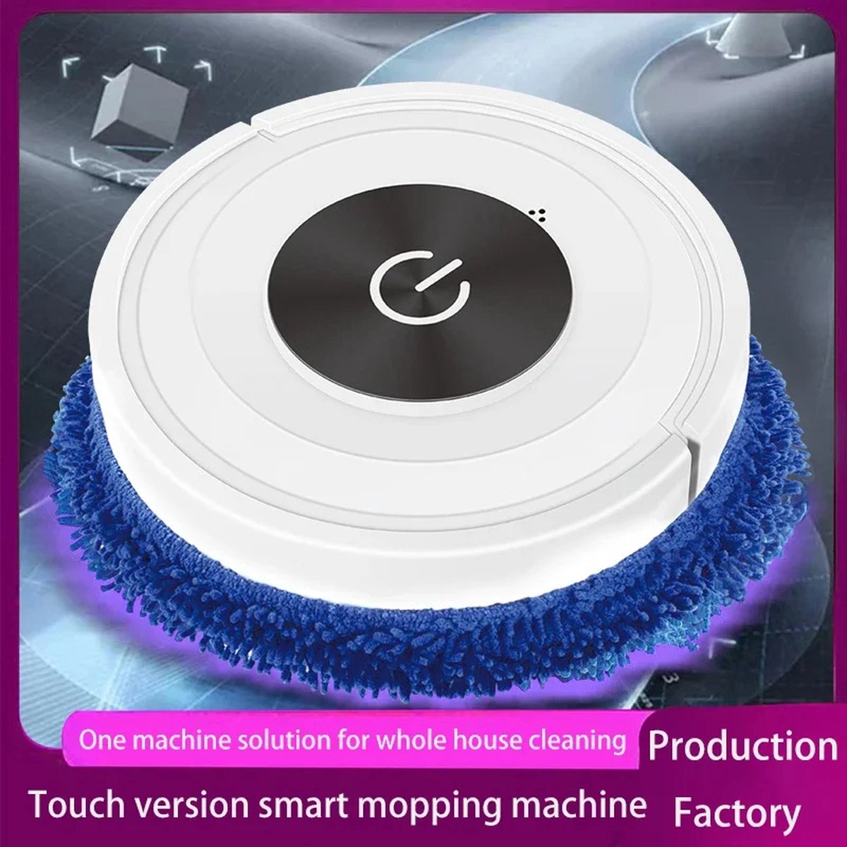 2024 New Quiet 2-in-1 Vacuum Cleaner and Mop Robot - Cordless Smart Cleaning Machine for Dry and Wet Use | Robot Vacuum | Mop and Vacuum