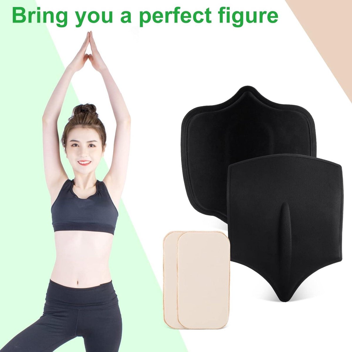 Abdominal Board Kit - Waist and Belly Shaping Board - 4 Pieces - Soft and Nicely Fitting foam board