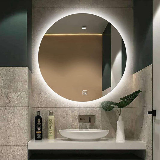 Ronde Spiegel met Verlichting - 3 LED-standen en Dimbaar - Verwarmingsfunctie - Condensvrij - 100 x 100 CM