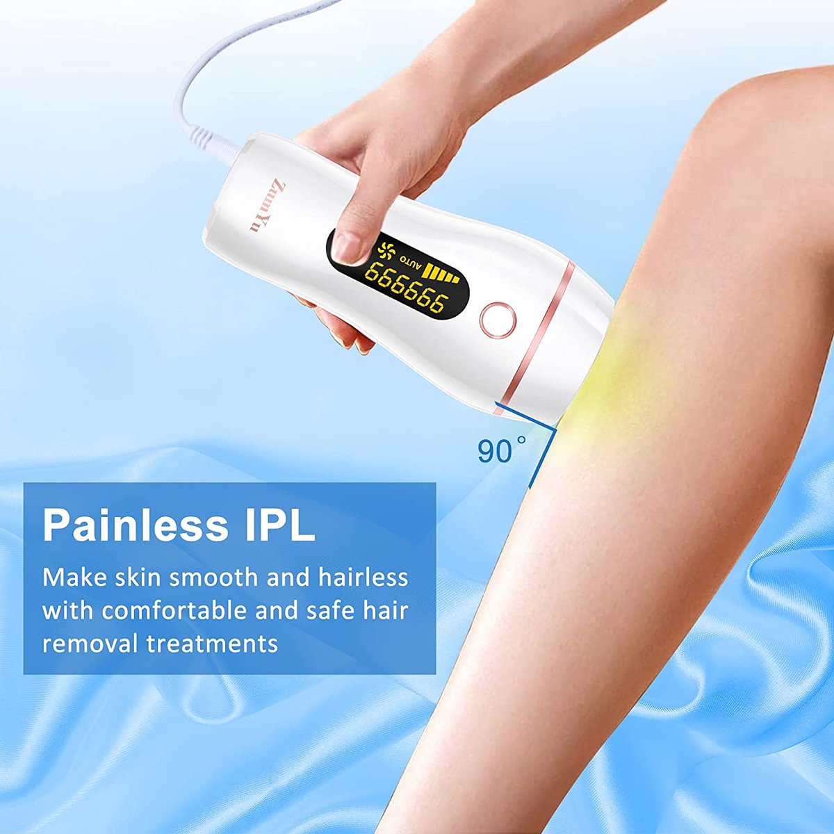 Pain-free semi-permanent hair removal / IPL hair removal