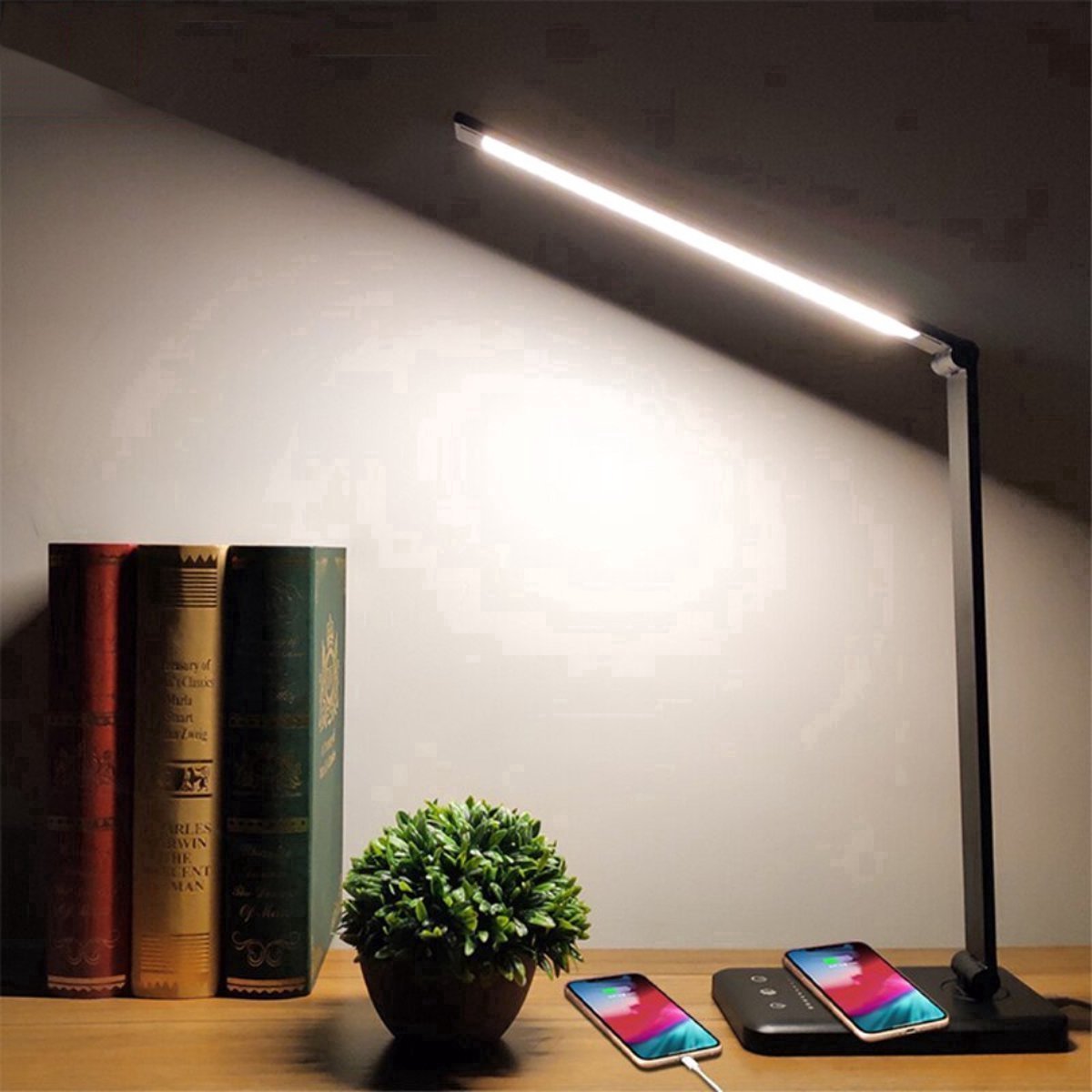 Daylight Desk Lamp LED Dimmable - Reading Lamp Rechargeable - Night Lamp Standing - Table Lamp - Hobby Lamp - Bedside Lamp