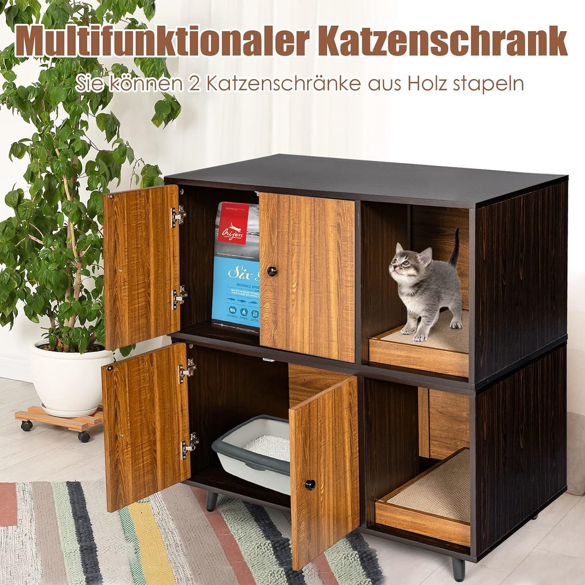 Kattenbak omkasting