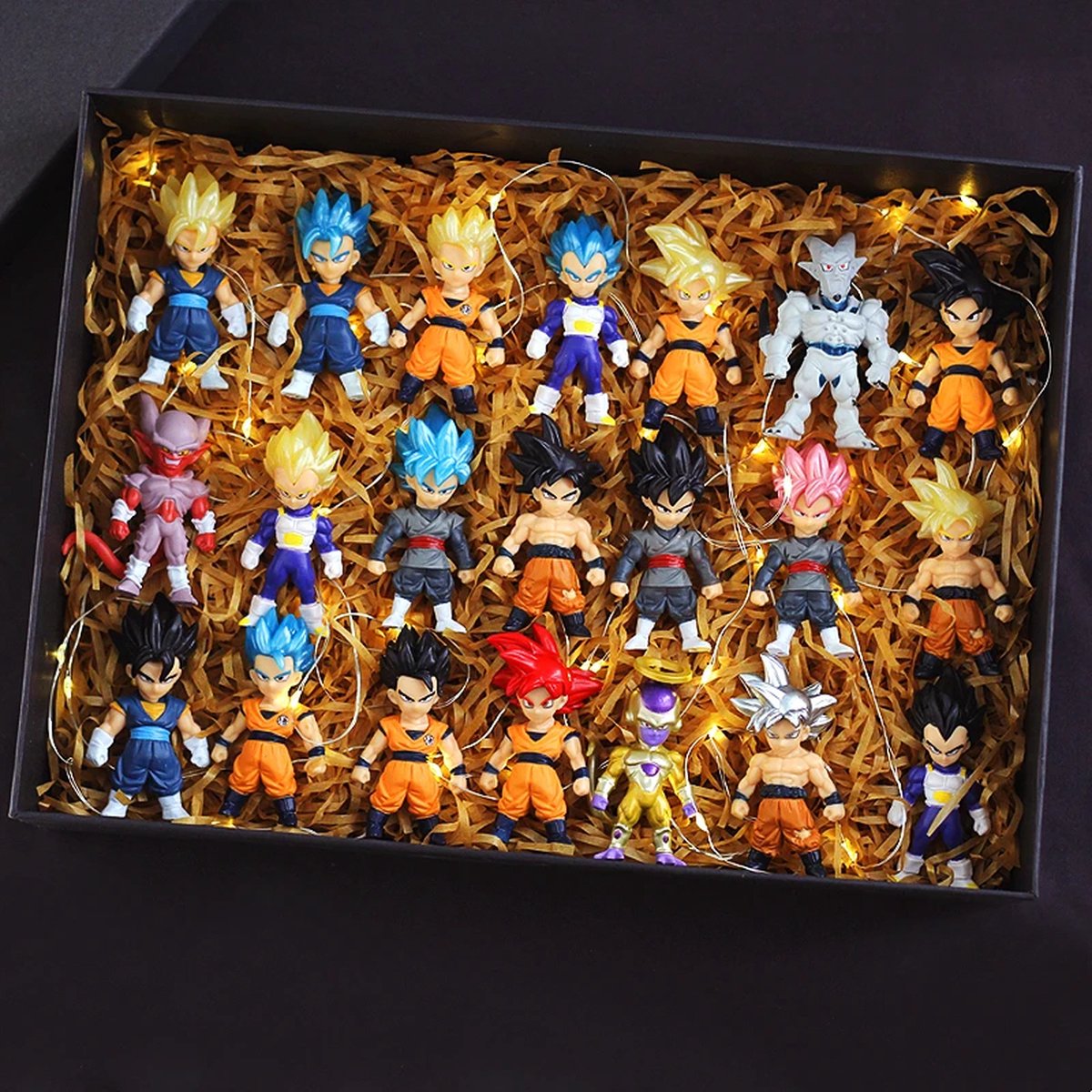 Dragon Ball Z - Set van 21 Anime Figuren - Super Saiyan Son Goku Anime Figuur Son Gohan Vegeta Broly Piccolo Majin Buu - 7 t/m 13 cm