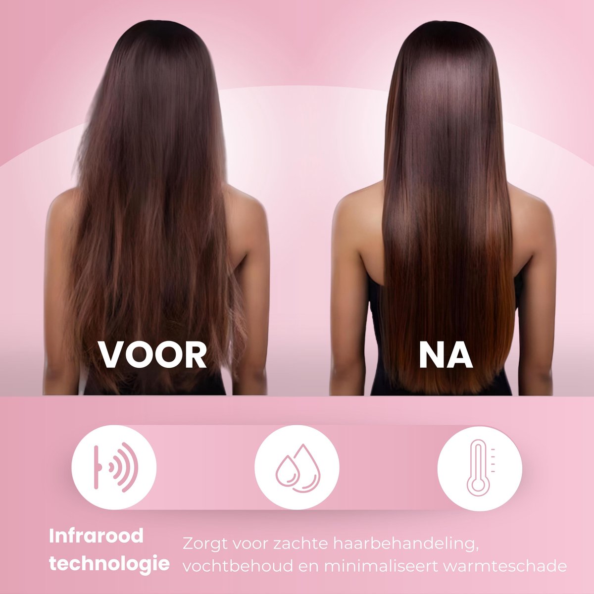Steam Straightener - 4.0 - Steam Straightener Pod - Professional Hair Straightener - Curling Iron - Infrared Hair Straightener