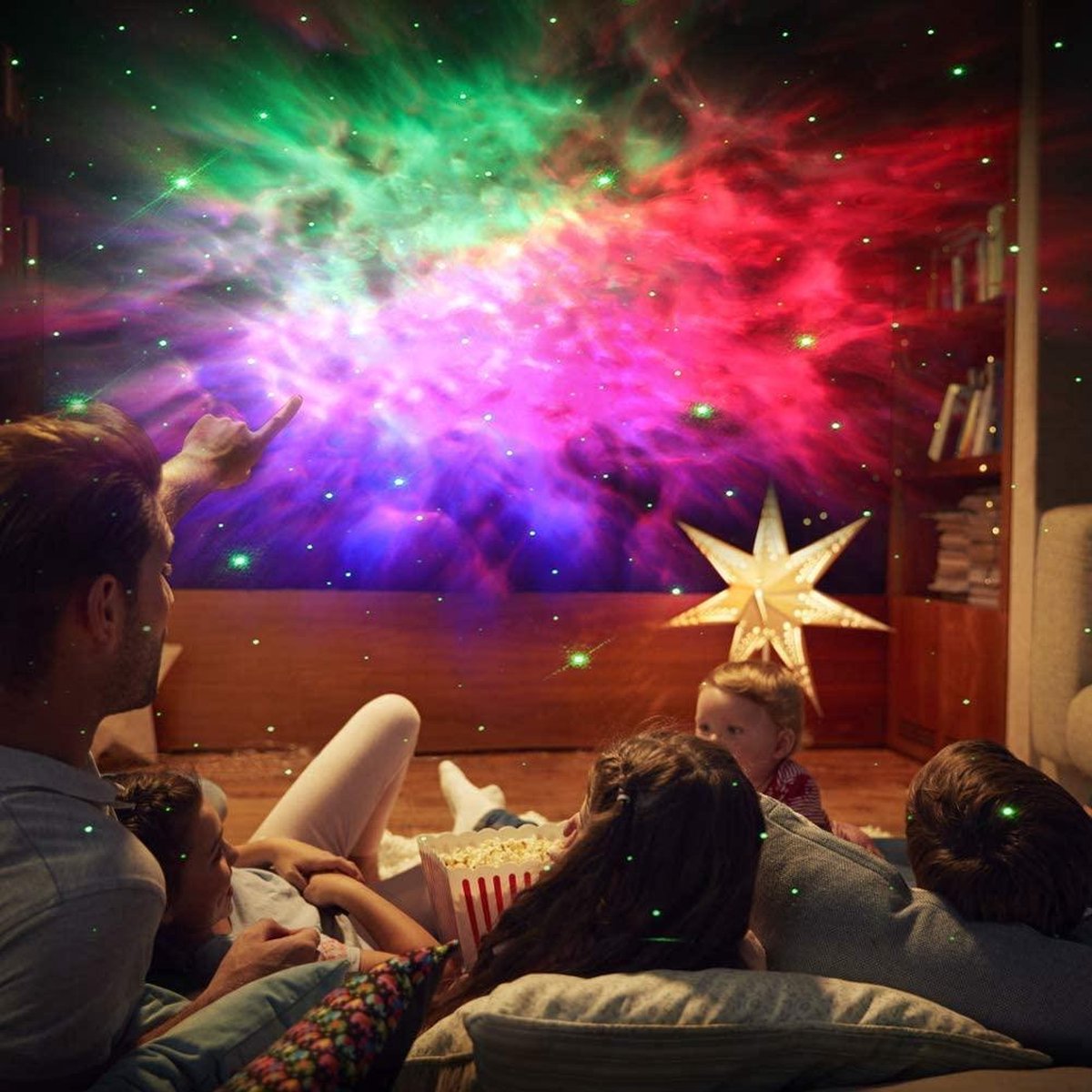Star Projector - Projection Lamp - Galaxy Projector - Star Projector - Night Light - Starry Sky - LED Lamp - grey