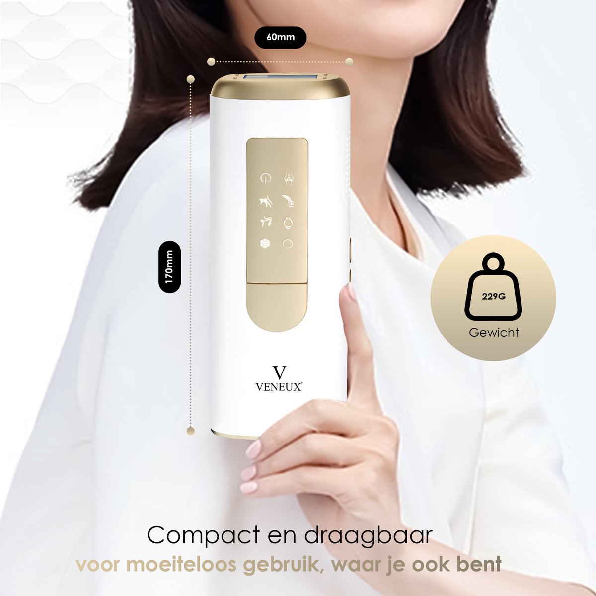 Veneux® Laser Hair Removal Device - Hair Removal Devices - Hair Removal - Sapphire Technology